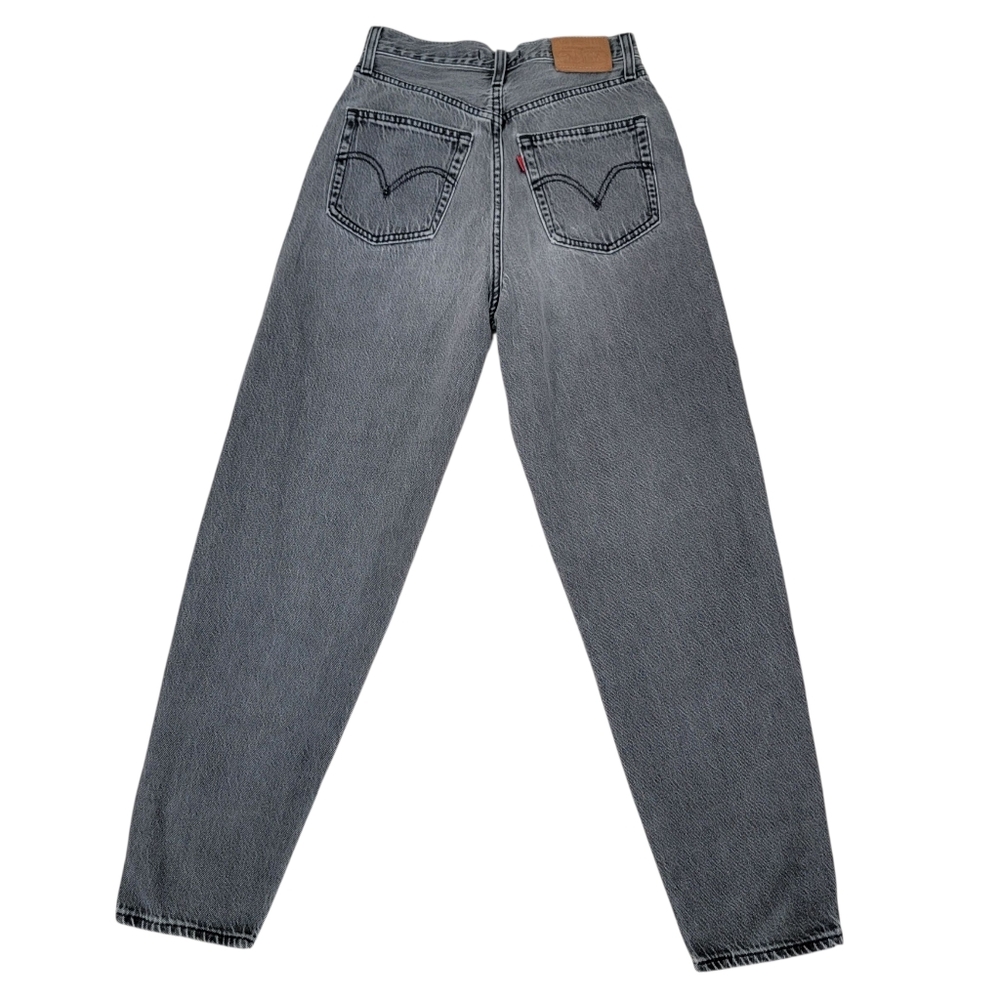 Levi’s High Loose Taper Jeans Black Grey Relaxed Fit Women’s W26 - Picture 4 of 17